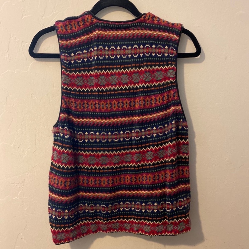 Colorful Fall Knit Vest - Picture 5 of 5